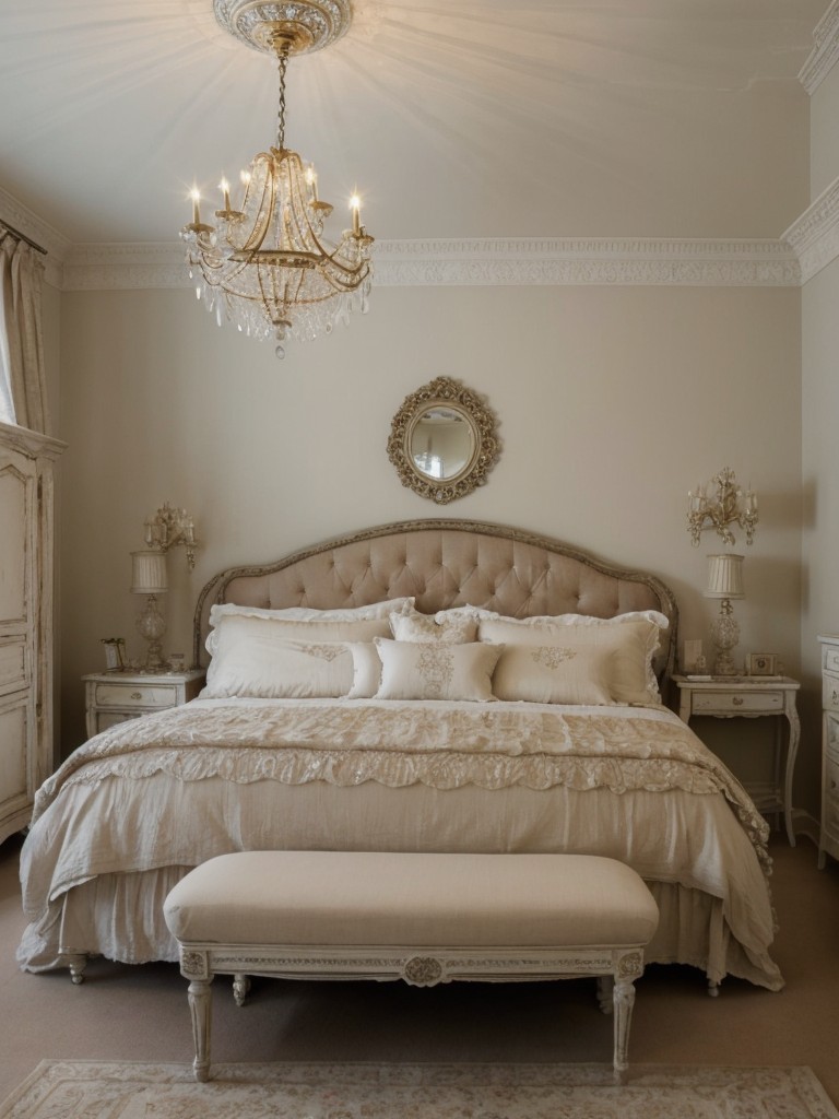 Sparkling Chandelier: Elevate Your Bedroom with Opulence