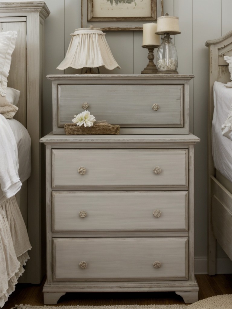 Get Cozy & Rustic: Try Weathered Whitewashed Furniture for Your Shabby Chic Bedroom!