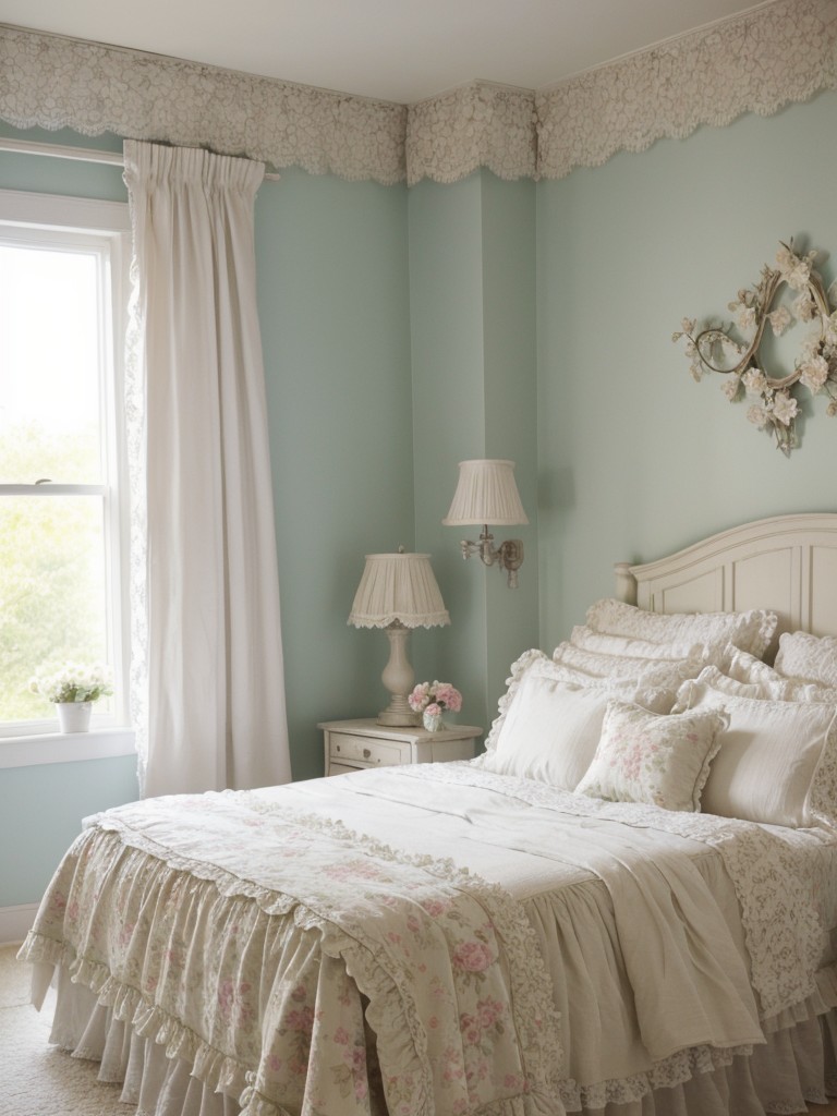 Create a Feminine Shabby Chic Bedroom with Floral Patterns