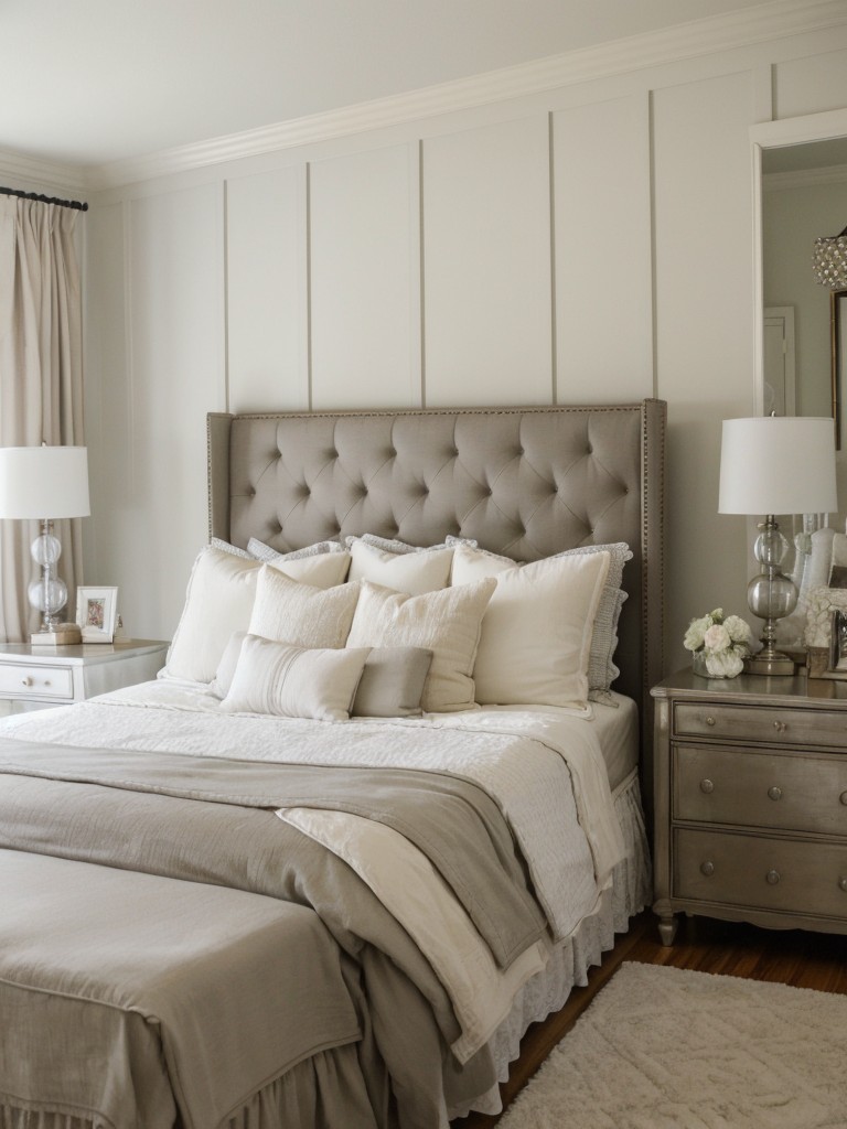 Classic meets modern in this chic apartment bedroom