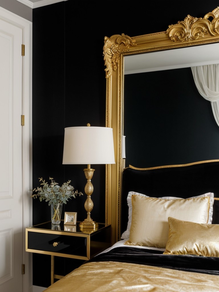 Royal opulence meets modern charm with chic apartment bedroom ideas!