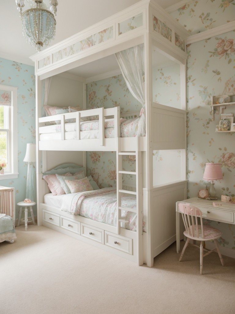 Whimsical Kids' Bedroom: Enchanting Shabby Chic with a Modern Twist!