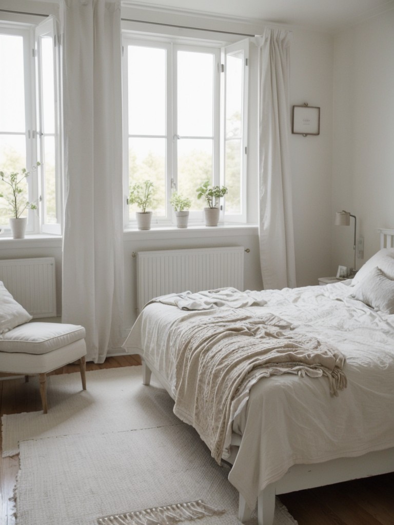 Modern twists on shabby chic and Scandinavian elegance for your apartment bedroom