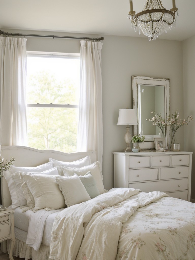 Get Inspired: Elevate Your Apartment with Glamorous Shabby Chic Bedroom