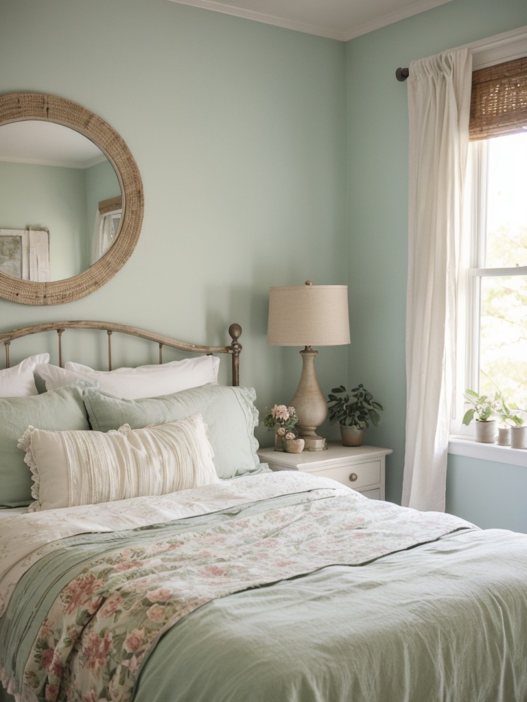 Boho Vibes for Your Apartment: Serene Shabby Chic Bedroom