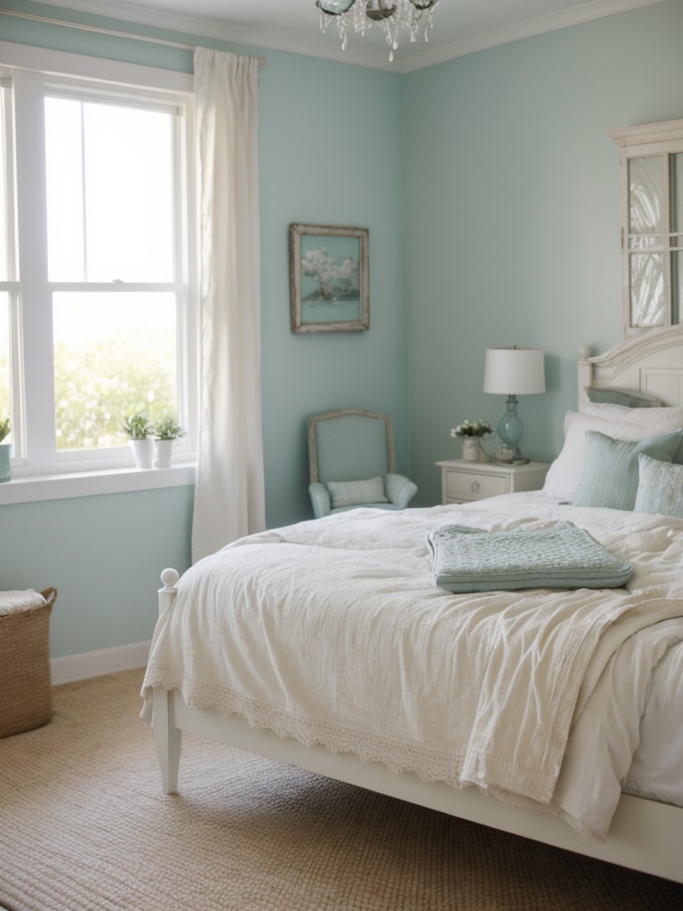 Coastal Chic: Master the Art of Creating a Serene Oasis in Your Apartment Bedroom.