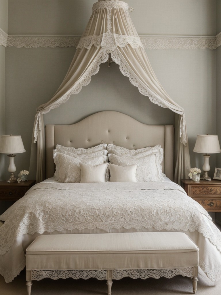 Romantic Victorian Bedroom: Lace, Linens, & Elegance