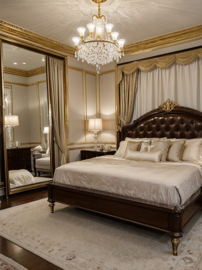 Transform Your Bedroom with Victorian Elegance: Luxe Headboards, Gold Mirrors & Crystal Chandeliers