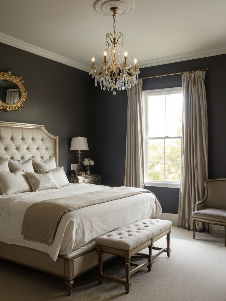 Create a Luxurious Bedroom Oasis with a Stunning Chandelier