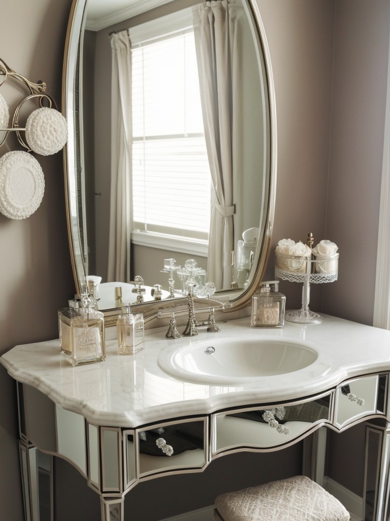 Luxurious Victorian Bedroom: Lace, Mirrors & Vintage Charm