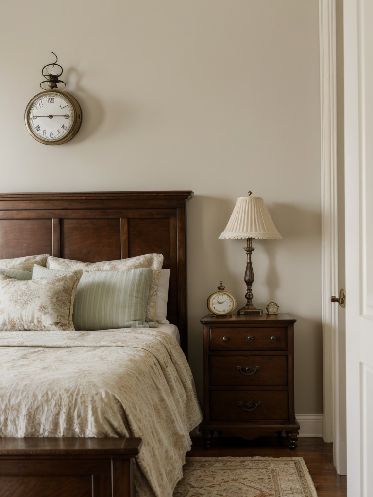 Vintage-inspired decor for your apartment's bedroom