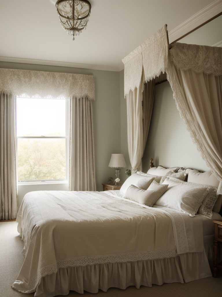 Luxurious Victorian Bedroom: Enhance Natural Light with Sheer Curtains!