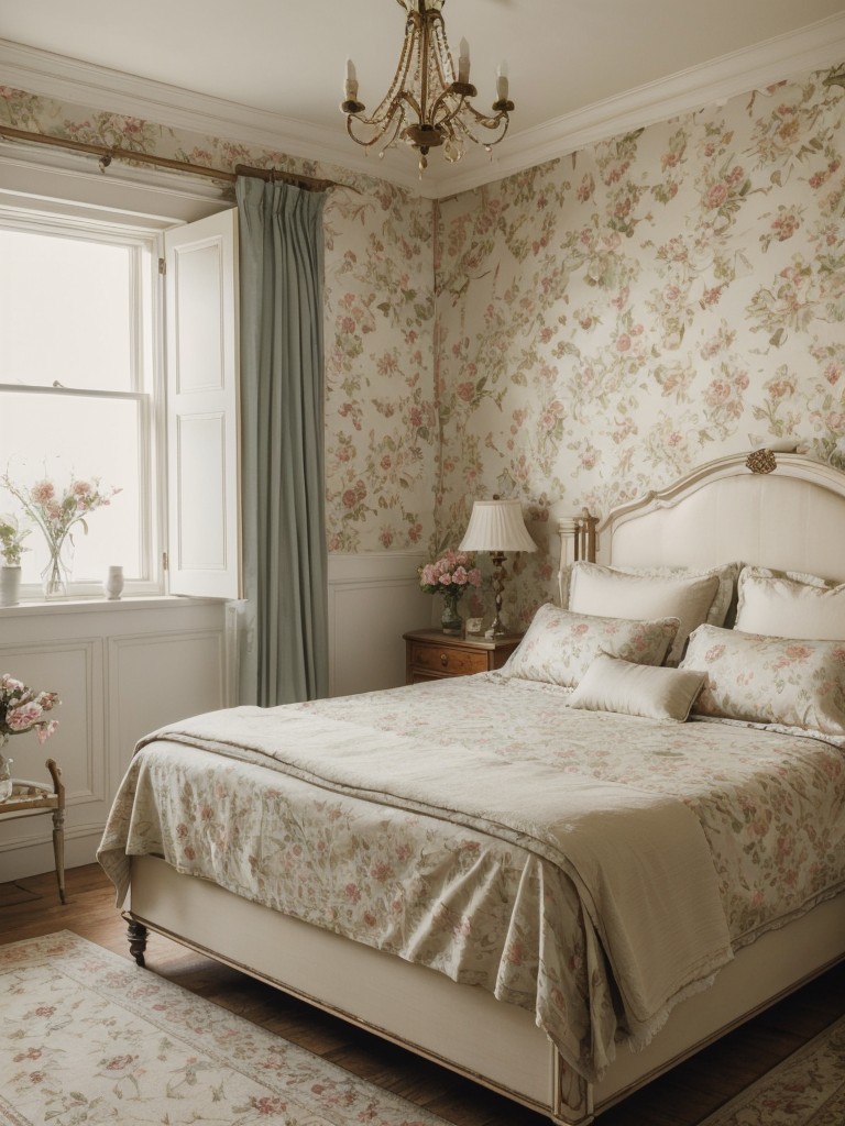 Romantic Victorian Bedroom Decor Ideas: Vintage-Inspired Wallpaper & Floral Patterns