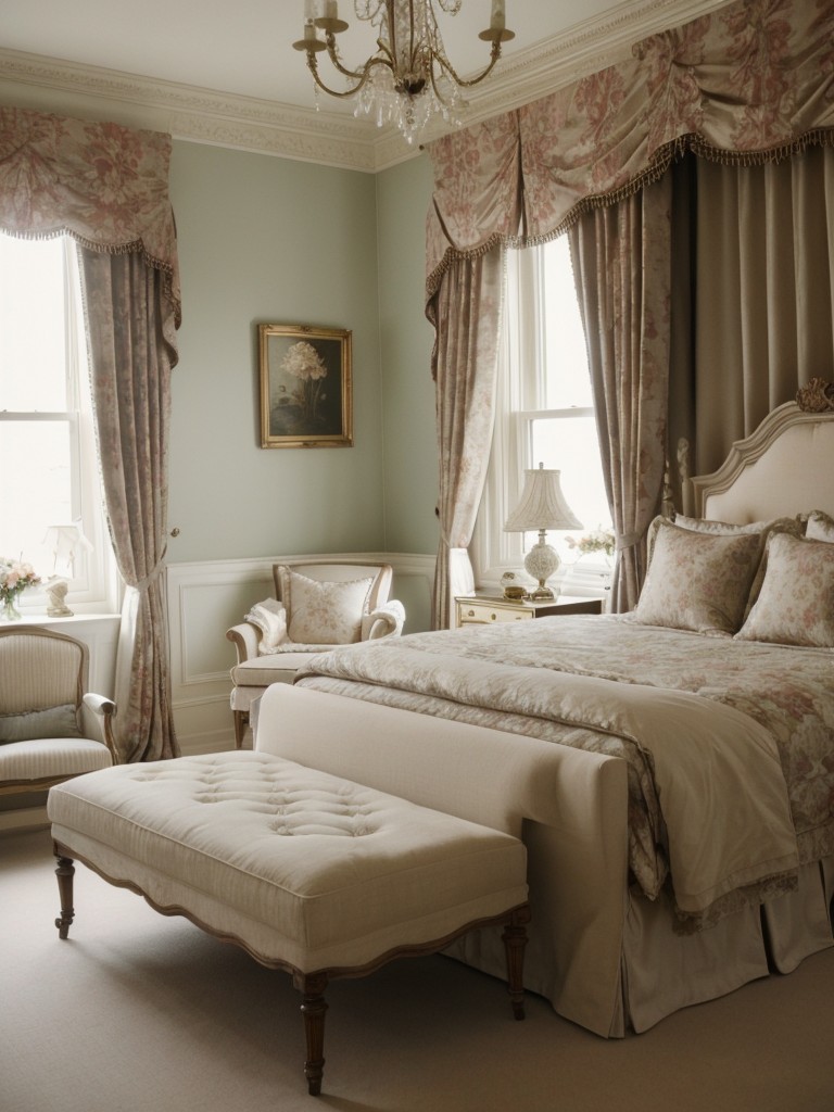 Romantic Victorian Bedroom Décor: Bring Elegance to Your Space with Floral and Damask Patterns!