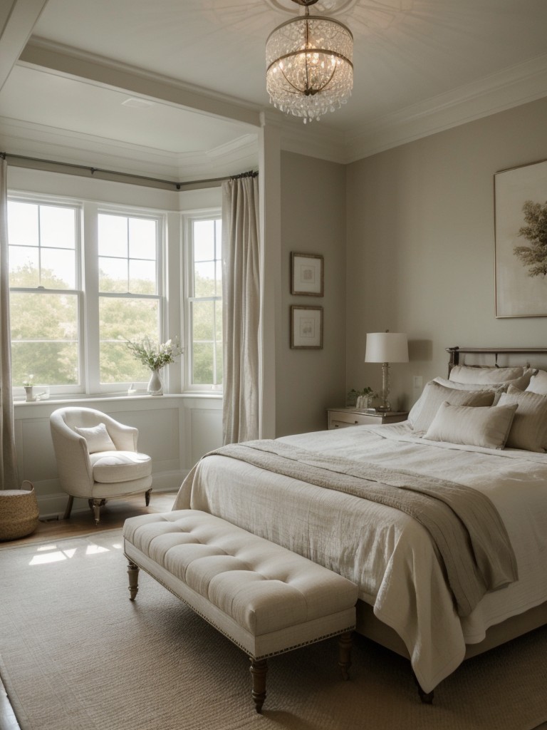 Zen-inspired apartment ambiance: Serene Victorian bedroom decor