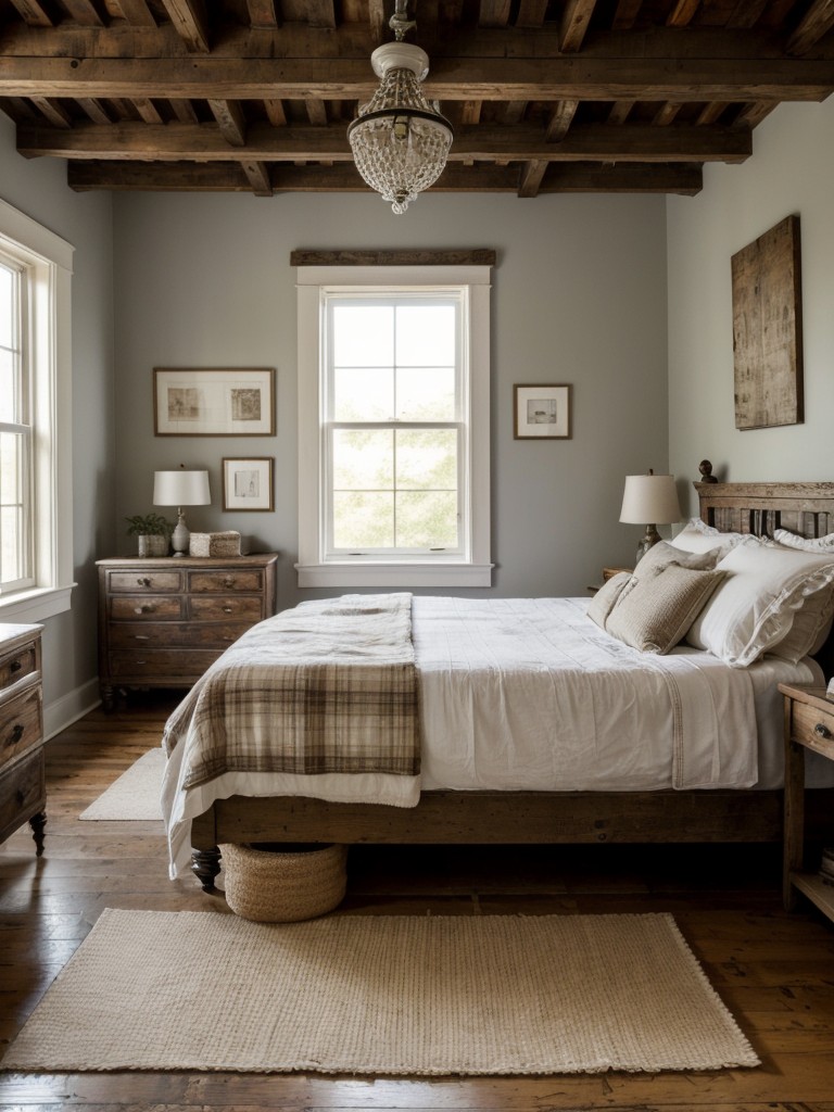 Rustic farmhouse vibes: Cozy up your apartment with reclaimed wood furniture and vintage decor