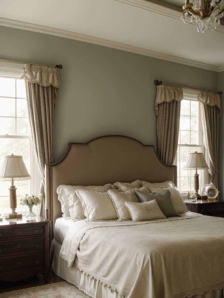 Create a Victorian-inspired bedroom with timeless elegance.