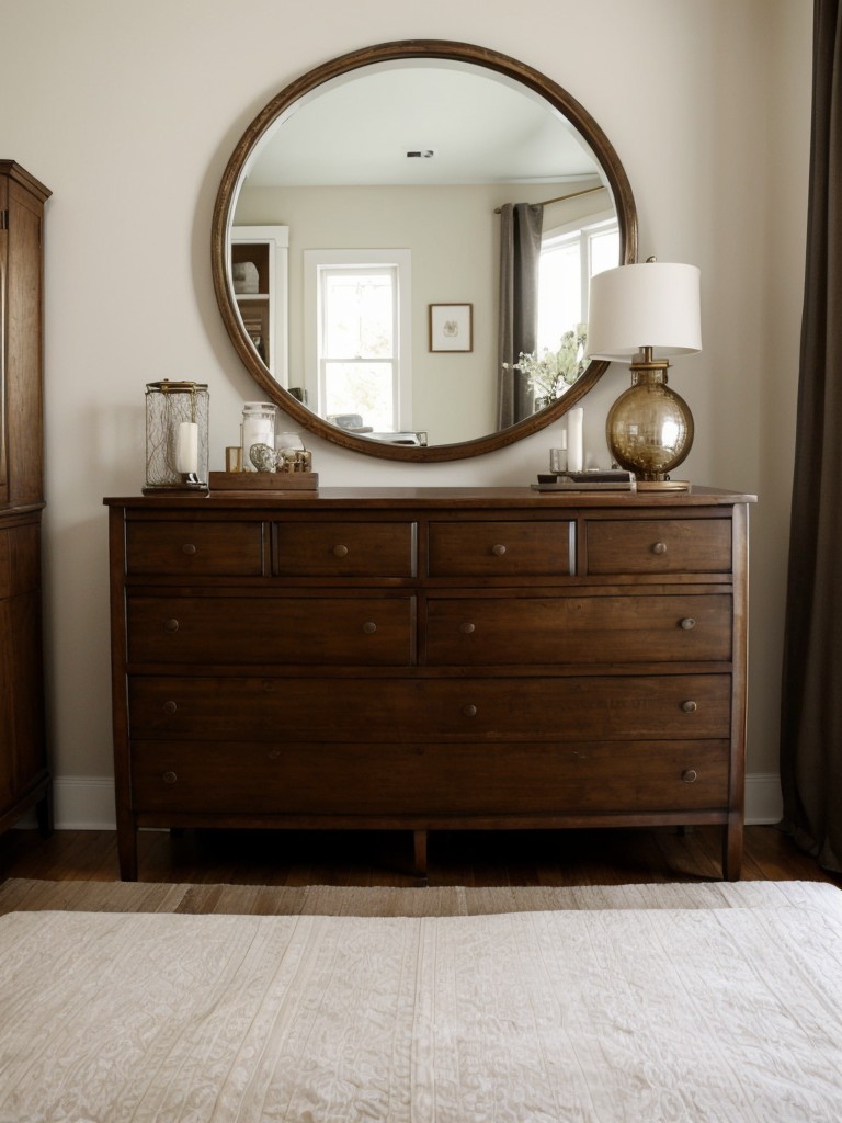 Vintage-inspired bedroom decor: add charm with weathered wood and gilded accents.