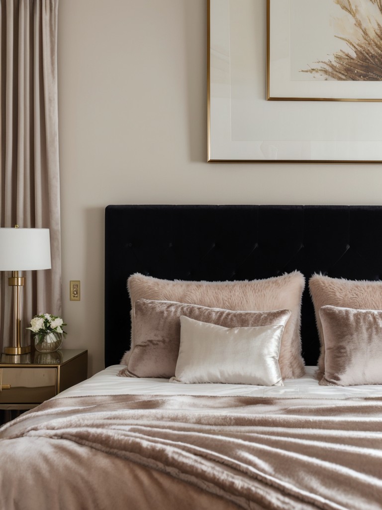 Cozy up your apartment with luxurious bedroom decor!