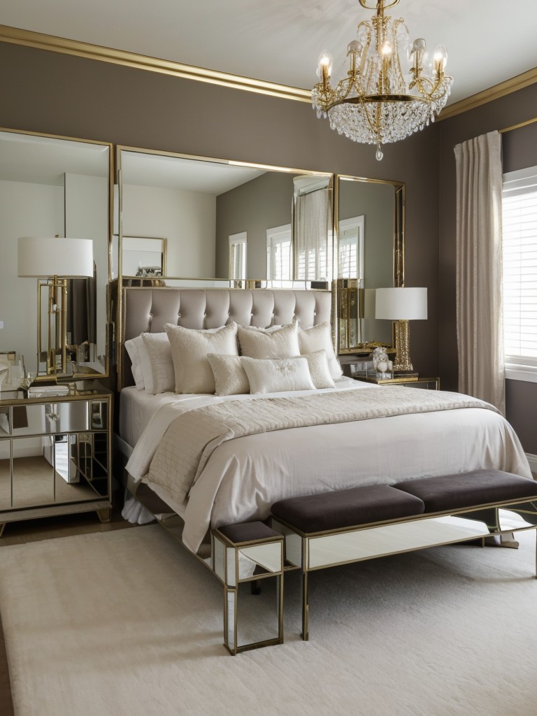 Create a Glamorous Bedroom with Metallic Accents!