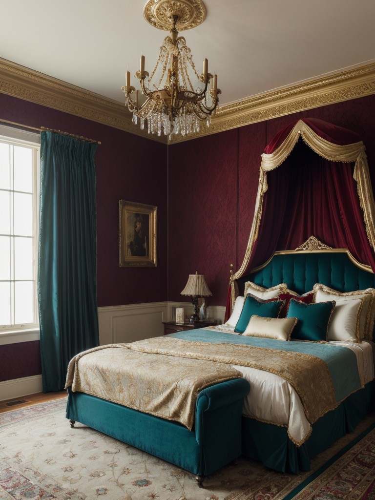 Regal Victorian Bedroom: Jewel Toned Decor Ideas for Grandeur