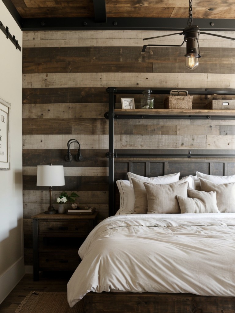 Modern Farmhouse Bedroom Ideas: Rustic meets Industrial