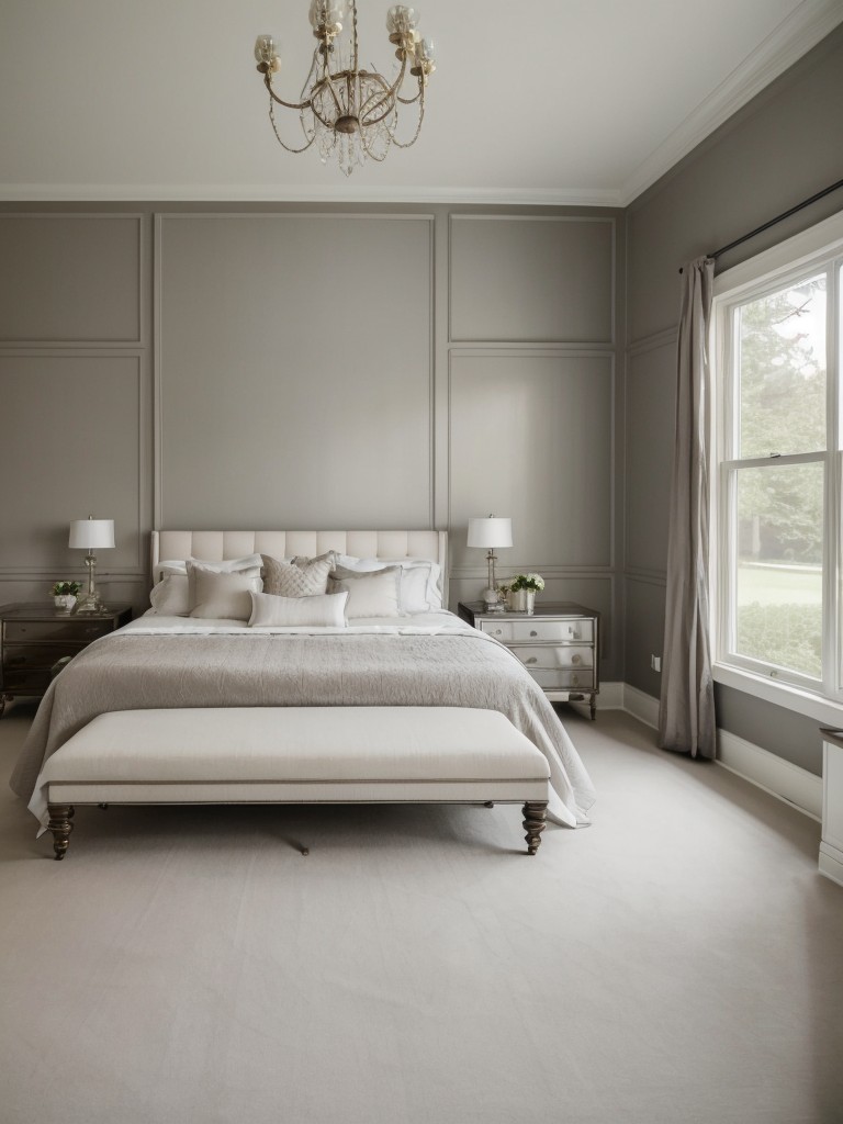 Modern & Sleek Victorian Bedroom Decor: Platform Bed & Clean Lines.