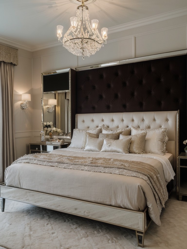 Create a Hollywood-inspired bedroom with glam accents