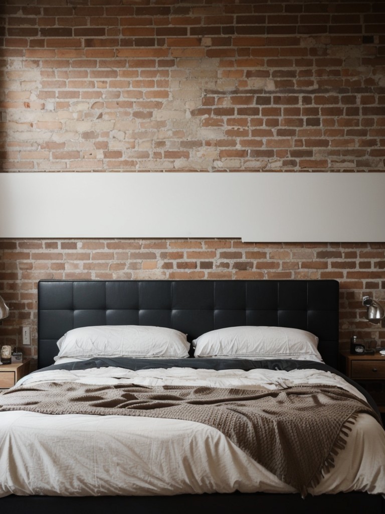 Industrial Chic: Transform Your Bedroom with Metallic Finishes and Exposed Brick Walls