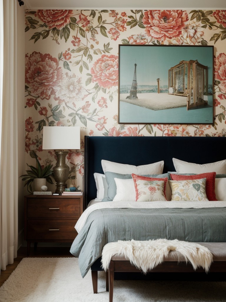 Bold Wallpaper: Transform Your Apartment's Bedroom with Statement Style!