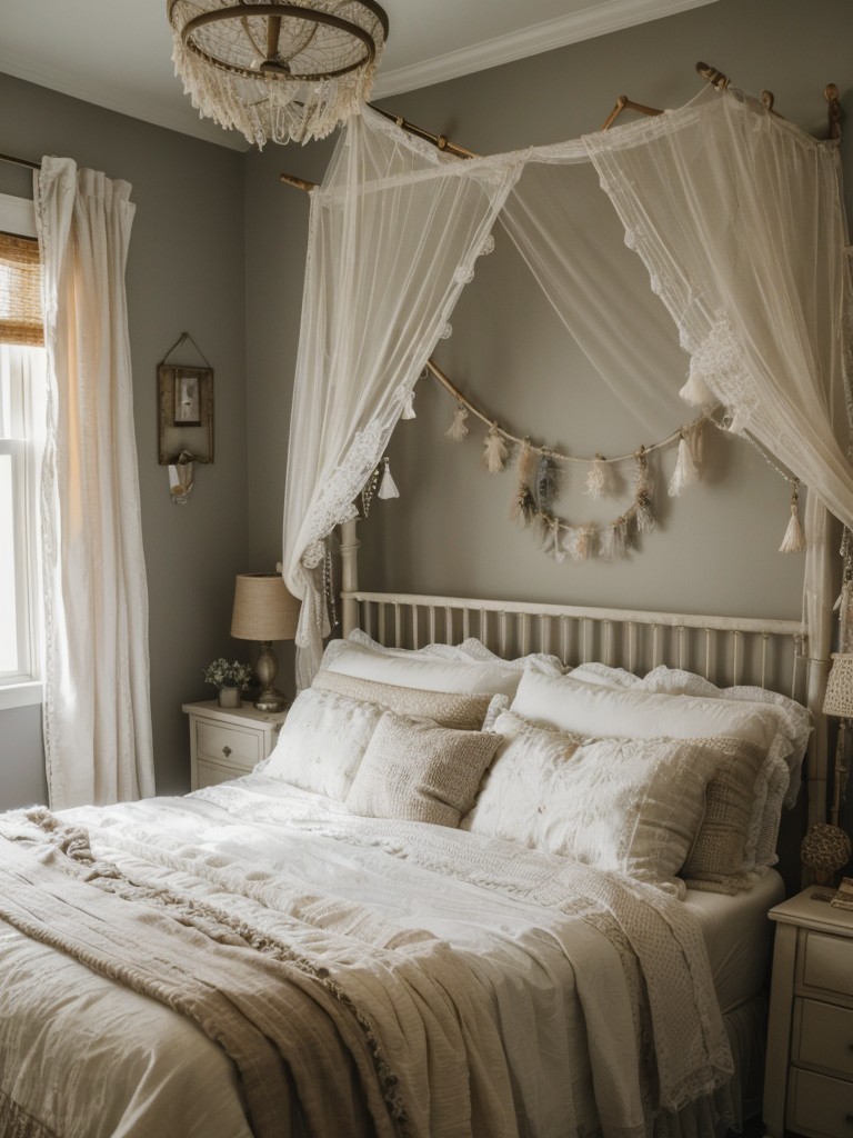 Whimsical Bedroom Vibes: Mix old and new for an eclectic apartment!