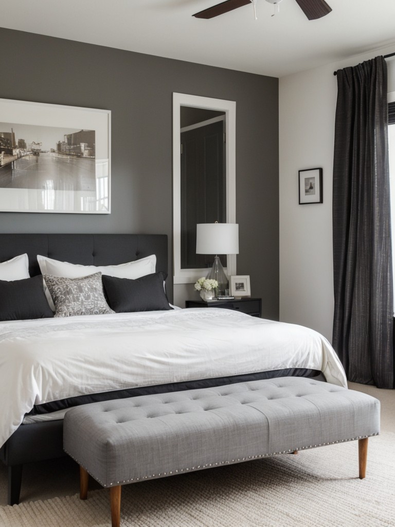 Chic Apartment: Get a Modern Sleek Look with Gray & Black Furniture