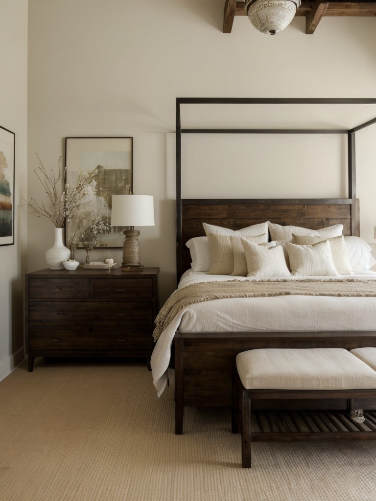 Serene Zen-Inspired Bedroom: Old meets new for an eclectic oasis!