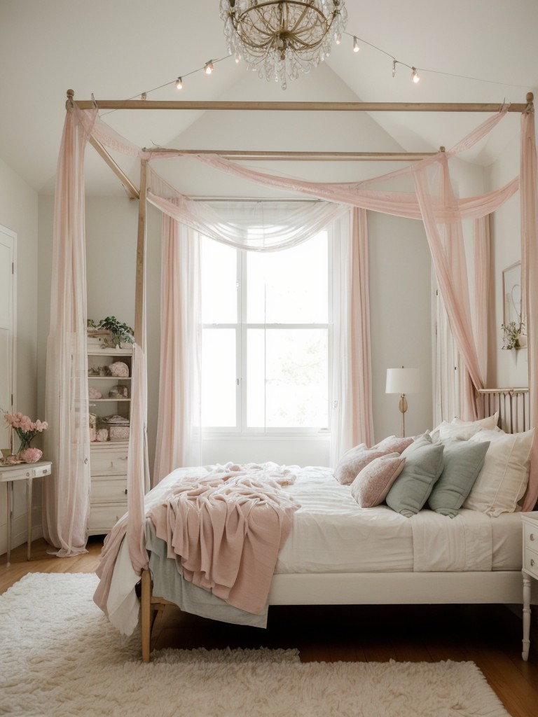 Dreamy Canopy Bedrooms: Romantic and Ethereal Apartment Designs.