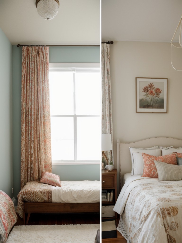 Stylish Apartment Bedroom Transformation: Before and After Inspiration.