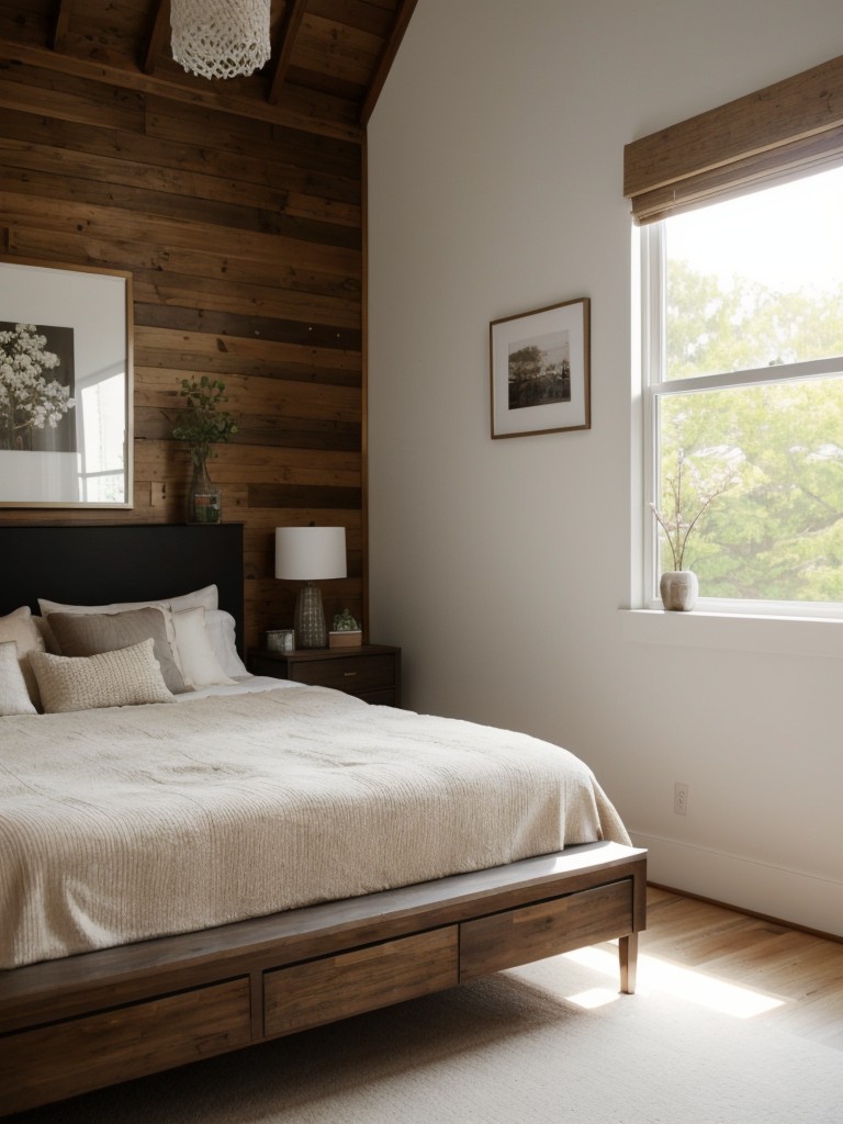 Create a Zen-inspired bedroom with natural materials and minimalistic furniture!