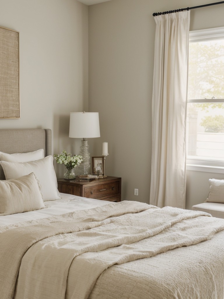 Create a Serene Eclectic Bedroom with Soft Tones & Chic Decor