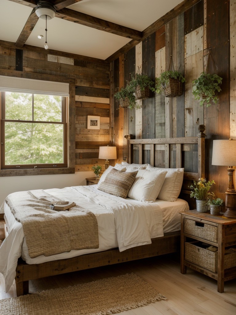 Create an Eclectic Bedroom Oasis with Rustic Charm