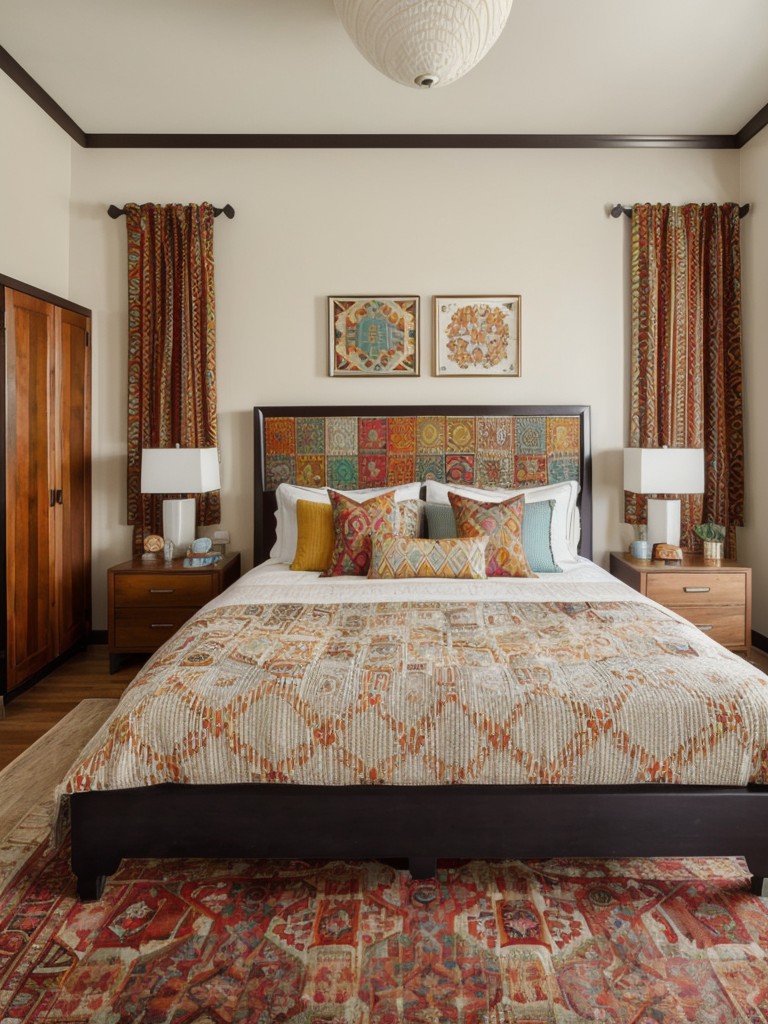 Create a Bold & Unique Eclectic Bedroom: Mix Patterns & Textures!