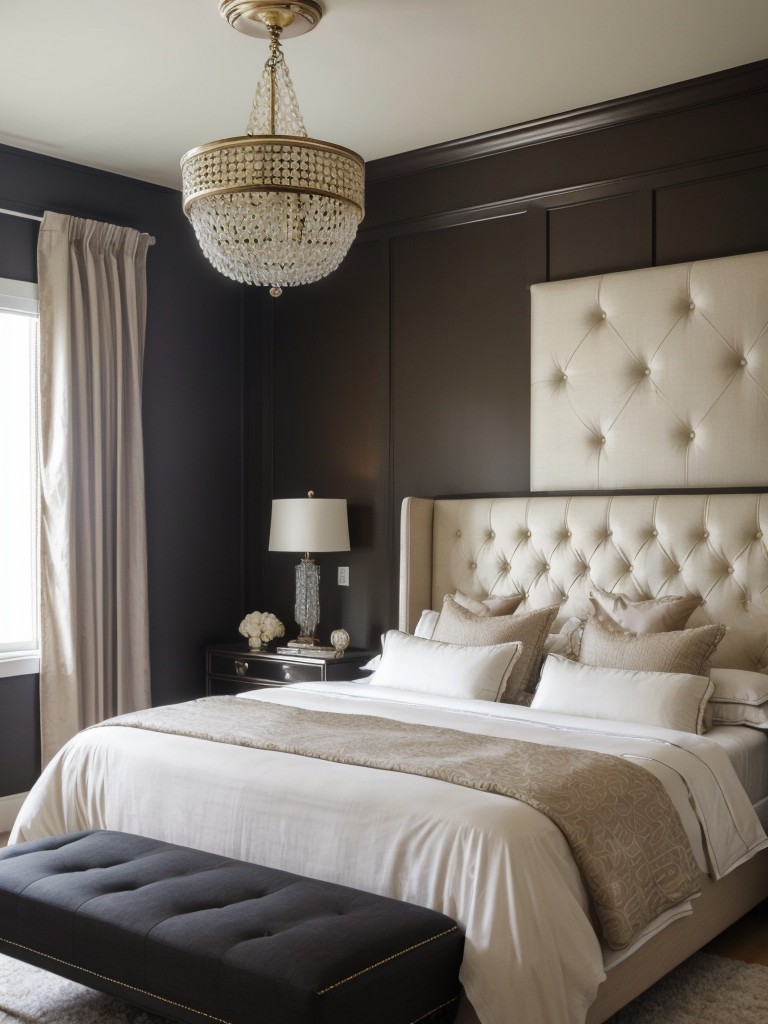 Chic Apartment Bedroom: Elevate Your Space with Tufted Elegance!