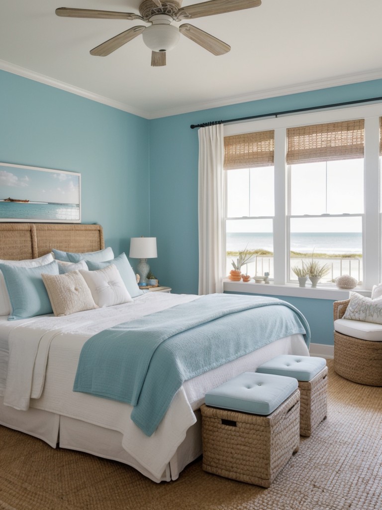 Coastal-Inspired Apartment: Embrace Seaside Vibes with Colorful Decor!