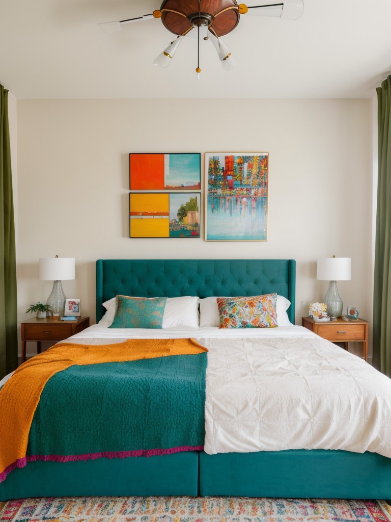 Vibrant & Creative: Eclectic Apartment Bedroom Decor Ideas for All Seasons.