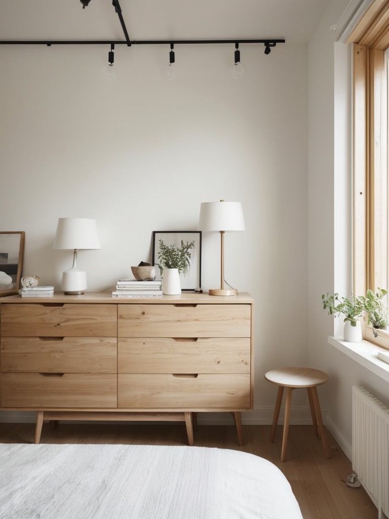 Minimalist Scandinavian Bedroom: Embrace simplicity and natural materials for a stylish space.