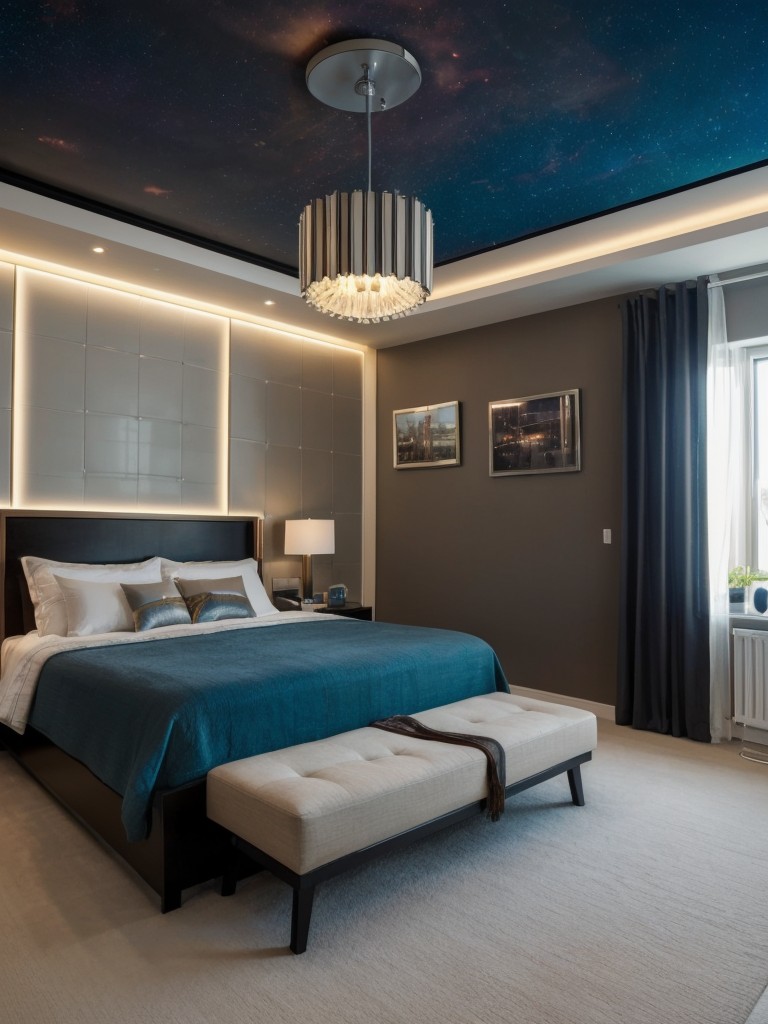 Futuristic Bedroom: Sci-fi Chic for Geeky Apartment.