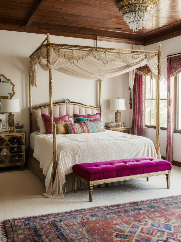 Boho Chic: Create a Luxurious Bedroom with Hollywood Regency Design