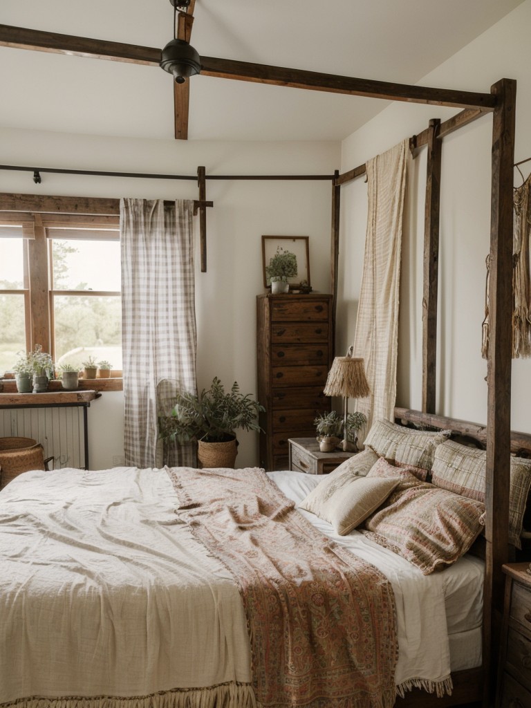 Cozy & Rustic: Bohemian-Inspired Apartment Bedroom Ideas