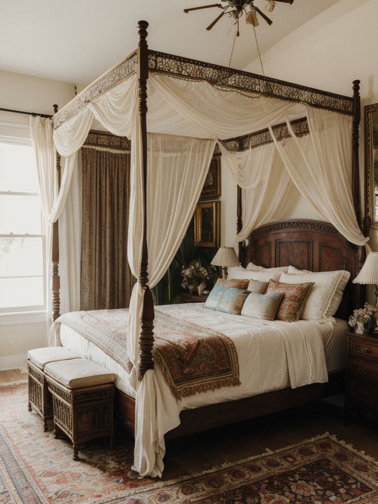 French-Inspired Boho Bedroom: Romantic & Luxurious Space