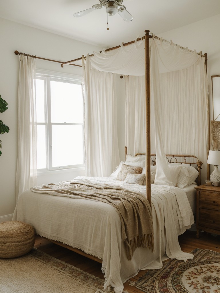 Brighten Up Your Apartment: Airy Boho Bedroom Inspo!