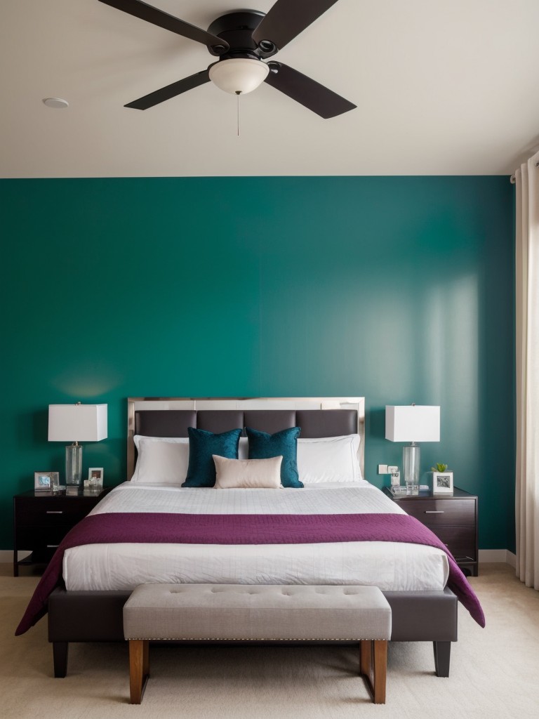 Bold and Vibrant Accent Walls for Your Apartment Bedroom