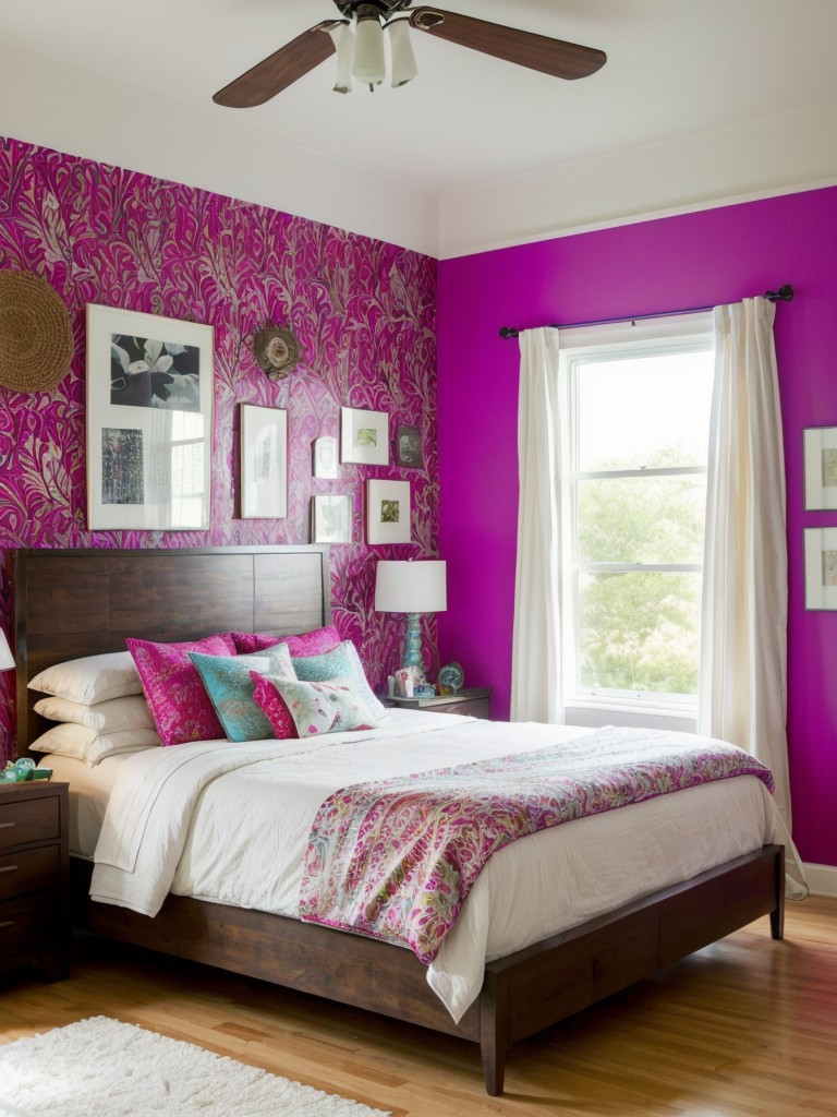 Bold & Eclectic Bedroom Decor: DIY Ideas for a Statement Wall!